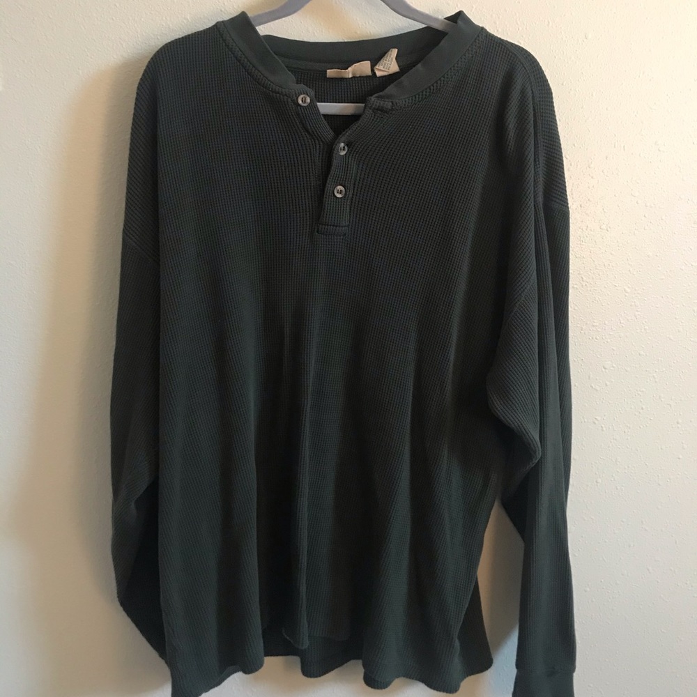 St. John’s Bay Waffle Button Tee (Men’s)